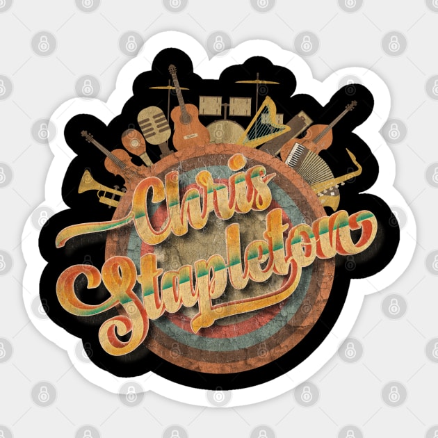 Tshirt Music Designs Vintage Retro - Chris Stapleton Sticker by kumurkumur